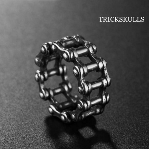 Chain Ring Chainring Band Fixed Solid Links New Retro Vintage 9 10 11 - Picture 3 of 5